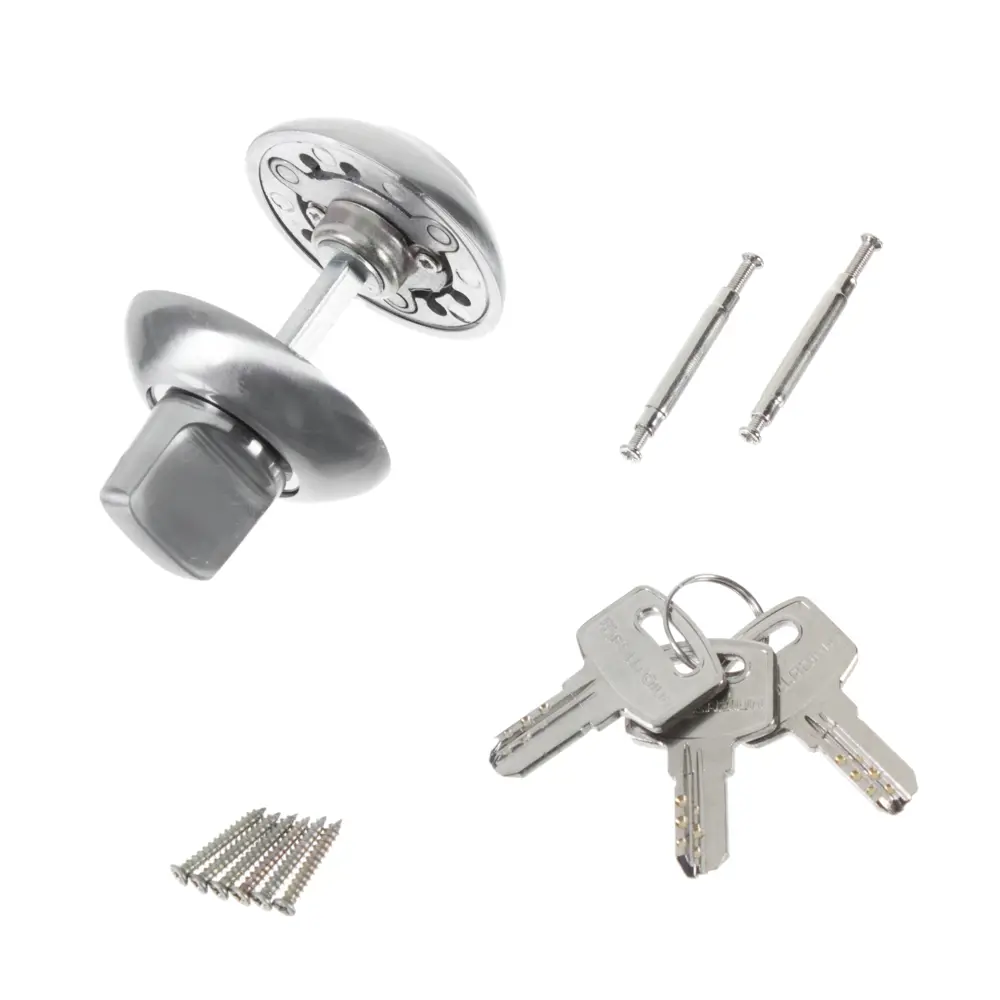 Фиксатор-ключ Palladium 10x40 мм цвет матовый хром STLM-2026972 - Вид №1