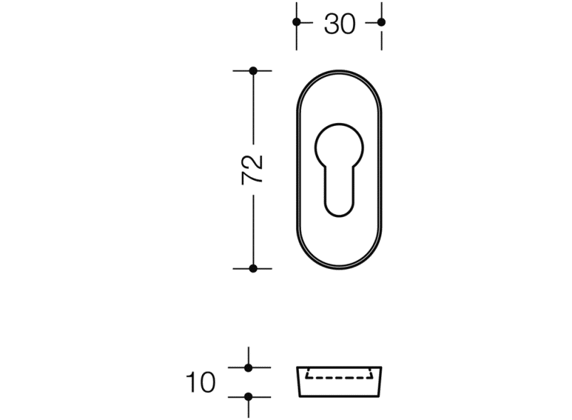 316XAES защитная розетка HEWI System 111 | Edelstahl  - Вид №1