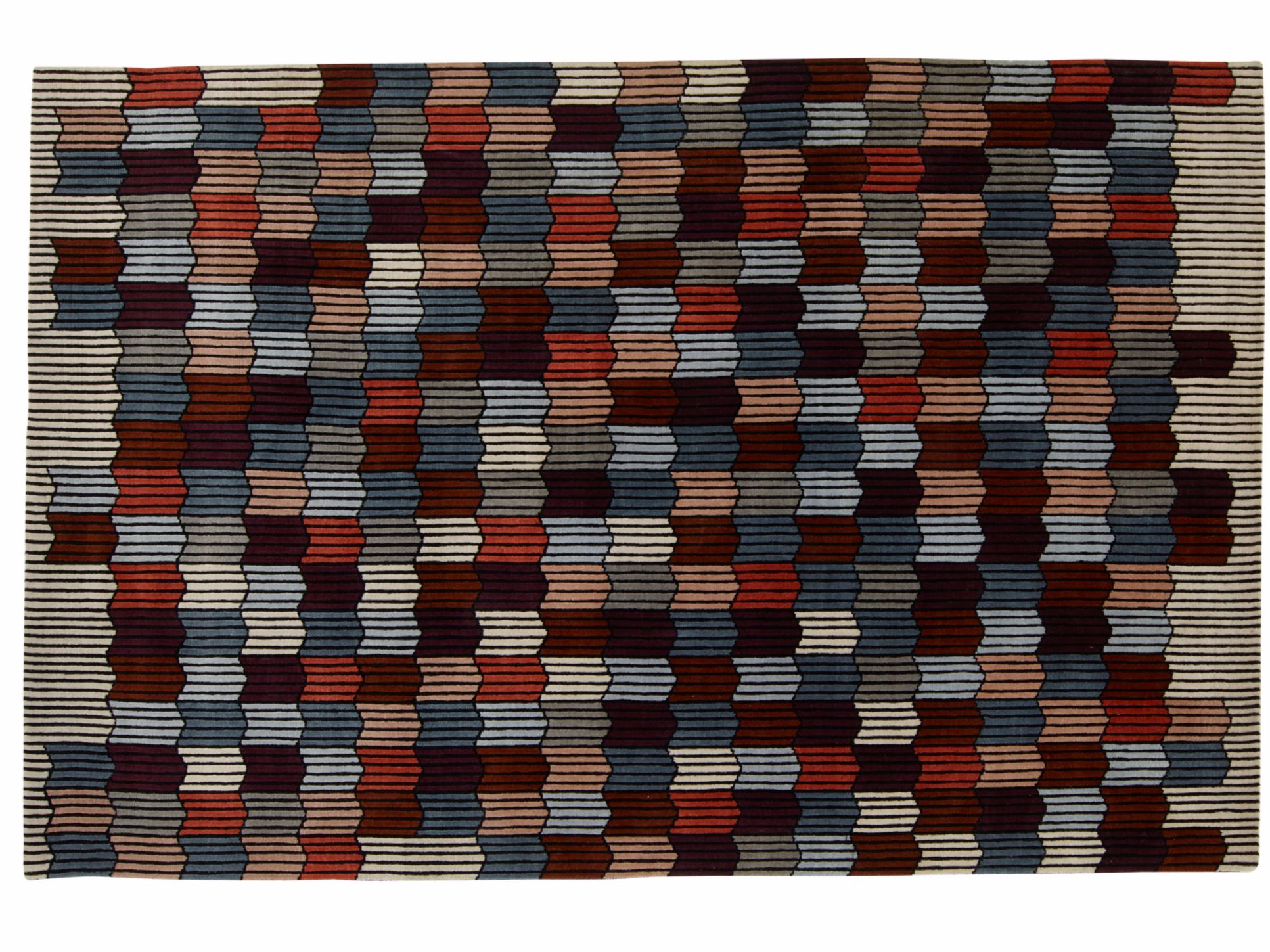 Прямоугольный ковер ручной работы из шерсти с геометрическим рисунком Ligne Roset MÉMOIRE D’UNE TRAME ARCH-00076575