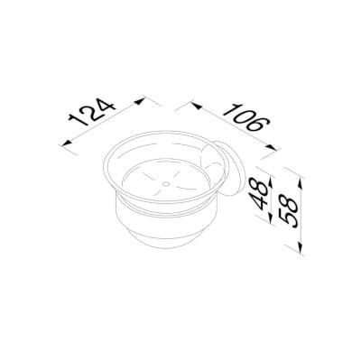 Металлическая настенная мыльница Geesa Nemox ARCH-00122081 - Вид №2