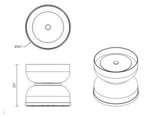Стеклянная настольная лампа