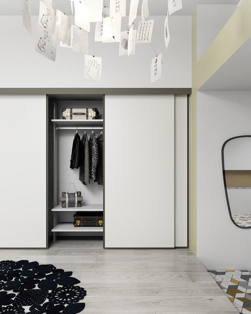 De Rosso Шкаф на заказ с hpl и алюминиевыми раздвижными дверями Aliante system sun-id-1499520 - Вид №7