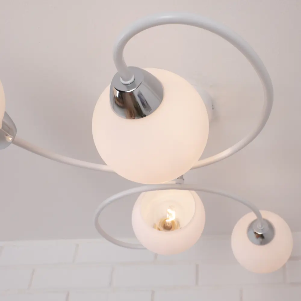 Люстра потолочная «Bitongo» 74523-4 4 лампы 12 м² цвет белый SCHAFFNER STLM-2117754 - Вид №9