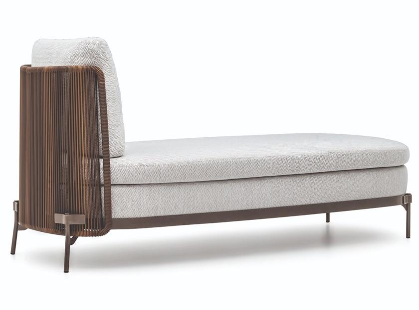 Minotti Садовая кушетка из мягкой ткани Tape cord outdoor sun-id-1397071 - Вид №1