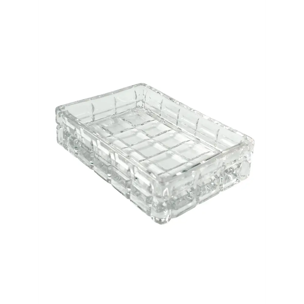 Мыльница ZENFORT Айс — прозрачная стеклянная для кускового мыла 89370058 STLM-0970519