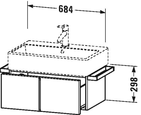 VA612607979 Vero Air Тумбочка подвесная Орех натуральный, декор Duravit - Вид №1