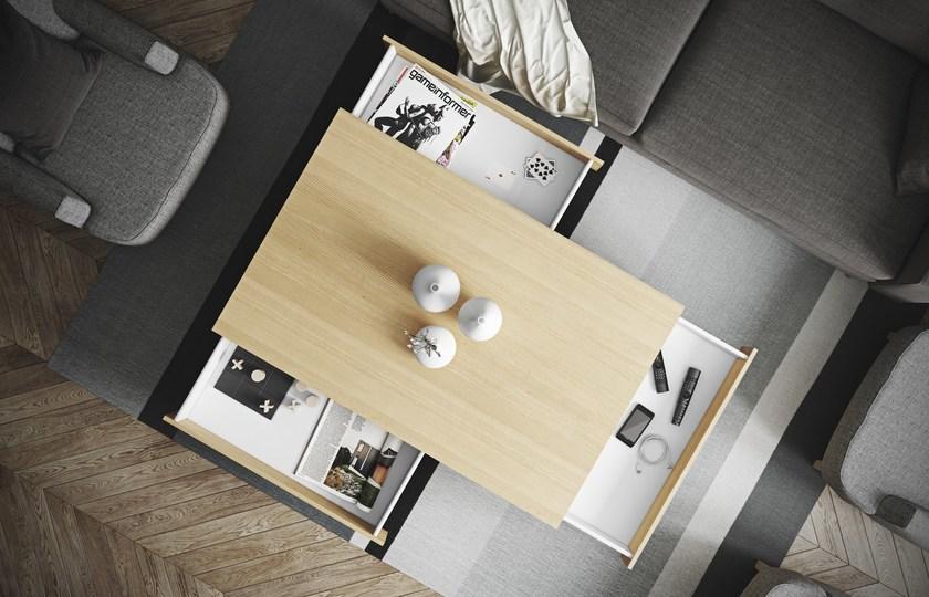 TemaHome Прямоугольный журнальный столик с вещевым ящиком sun-id-1464200 - Вид №5