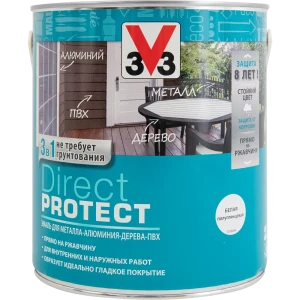 Эмаль по ржавчине V33 Direct Protect цвет белый 0.75 л