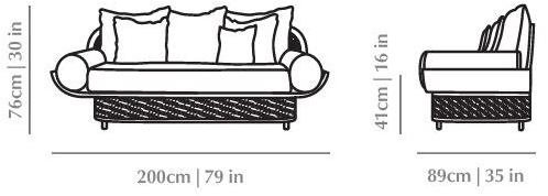 DOOQ Диван из ротанга sun-id-1377114 - Вид №3