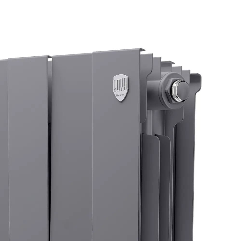 Радиатор секционный Royal Thermo Pianoforte 200/100 20 секций боковое подключение биметалл серый 86733731 STLM-2057607  - Вид №4
