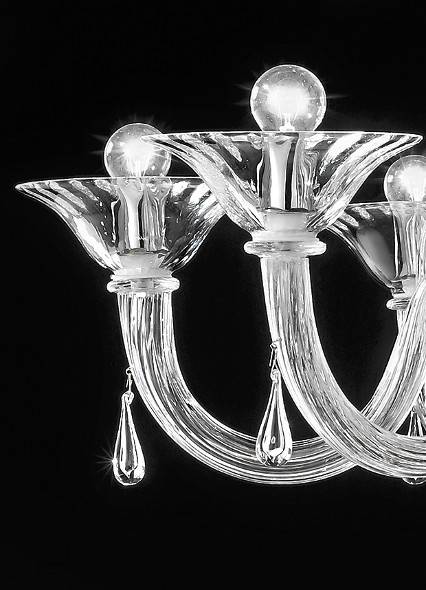 Бра 1382/A2 K CR от Sylcom SYLCOM СВЕЧА 245927 Прозрачный;хром  - Вид №1