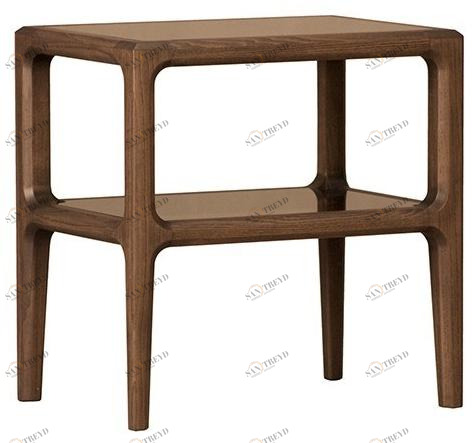 Morelato Прямоугольная тумбочка из дерева и стекла Bellagio 1301/f