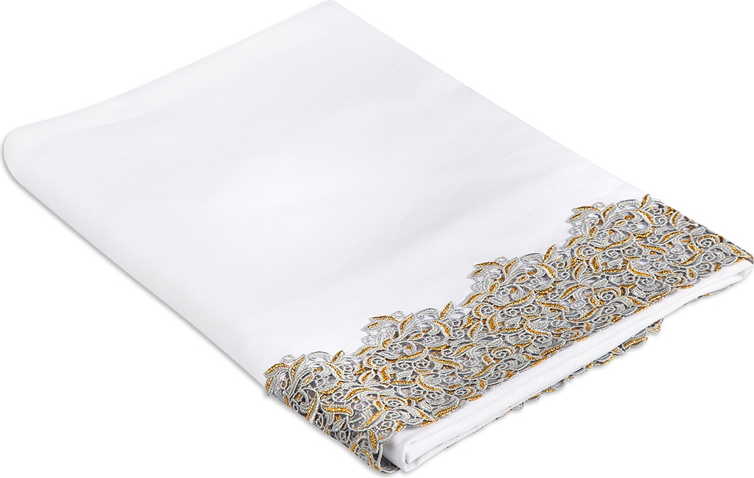 10604804 Weissfee Скатерть Weissfee "Мадейра" 170х170см (золото) Ткань 