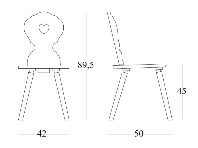 Деревянный стул SIPA Монако ARCH-00069810 - Вид №6