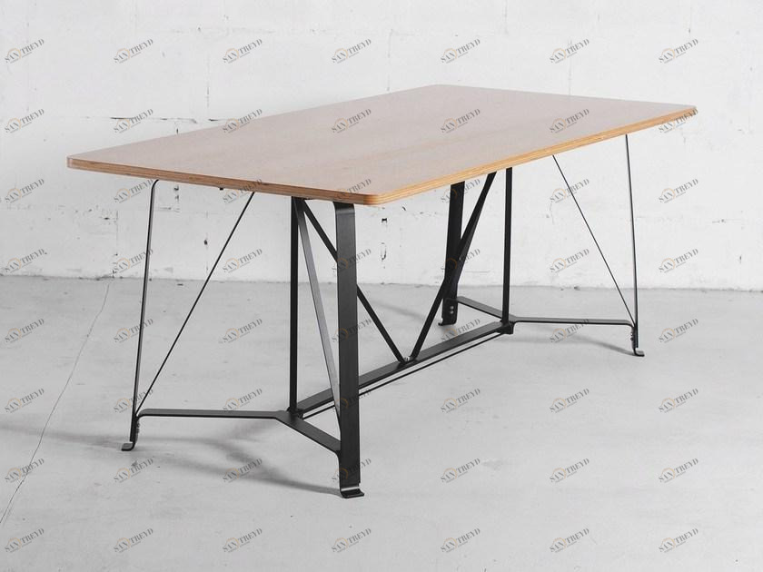 ODESD2 Стол из стали и дерева sun-id-1423399
