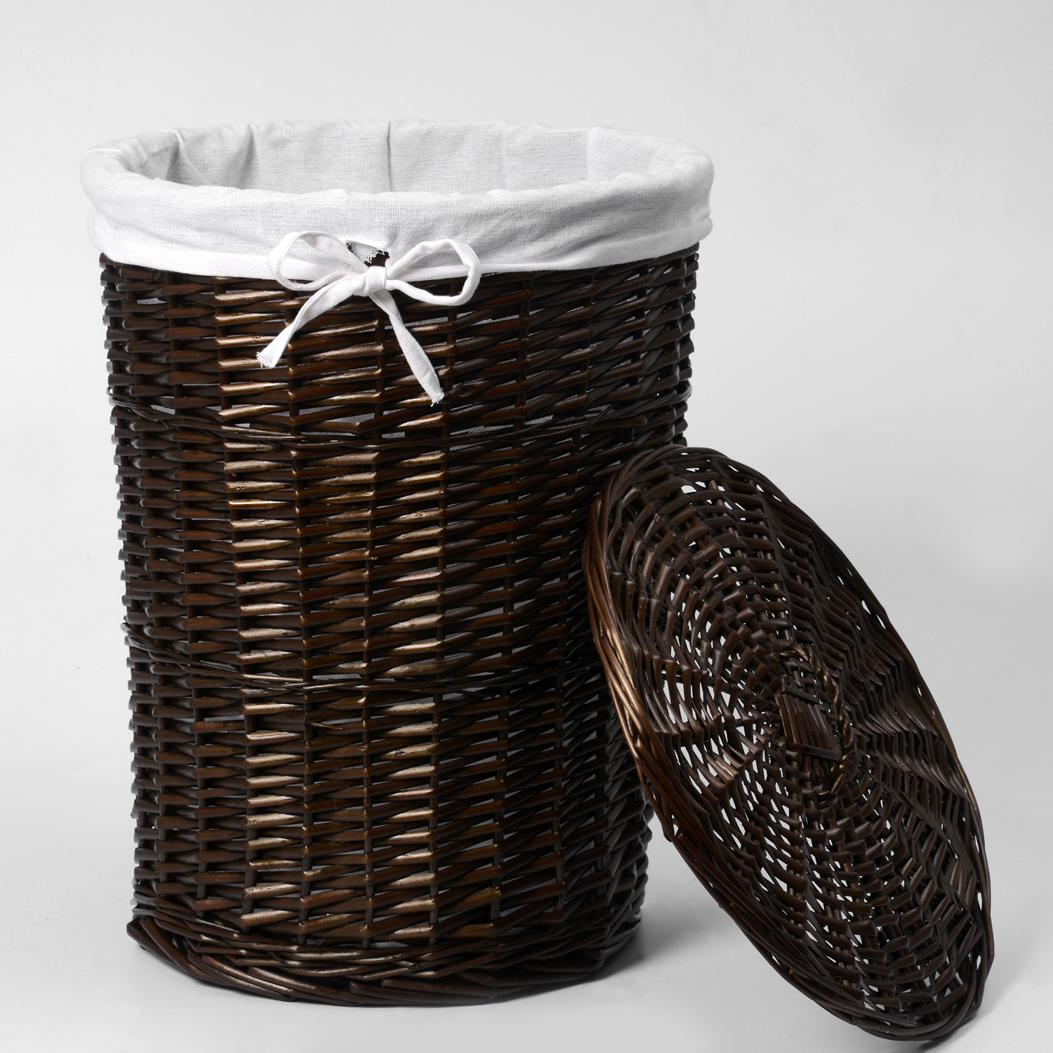 WB-740-M Еlbe Плетеная корзина для белья с крышкой WasserKRAFT  - Вид №1