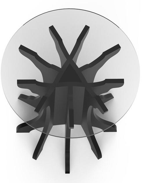 ALBEDO Круглый высокий журнальный столик из березы Tale sun-id-1504770 - Вид №1