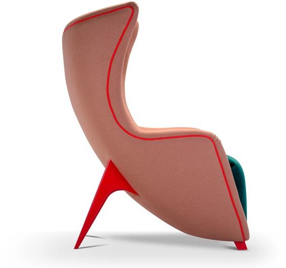 Adrenalina Кресло из ткани с высокой спинкой Gea sun-id-1345977 - Вид №4