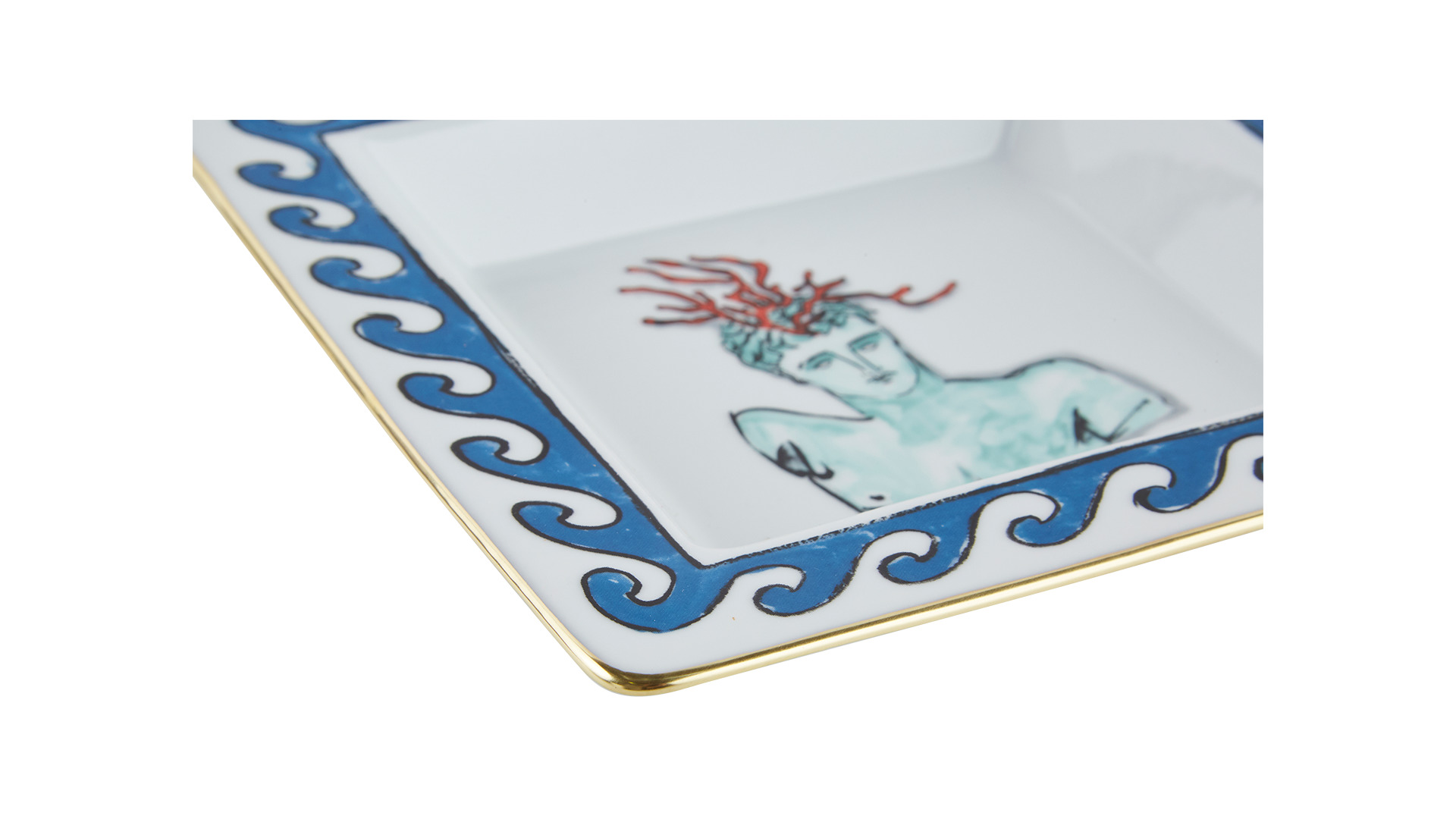 10647752 Richard Ginori Тарелка сервировочная квадратная 18 см Фарфор  - Вид №1