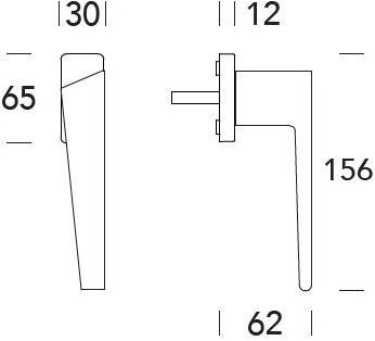 Reguitti Оконная ручка Zamak dk на розе Wonder A113dkq1588 - Вид №1
