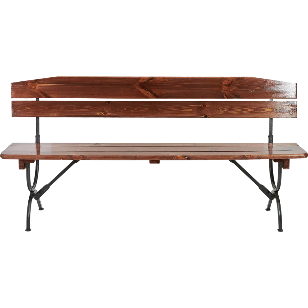 Скамья Линц 35x48x180 см дерево/металл темно-коричневый Santreyd STLM-2200015 - Вид №1