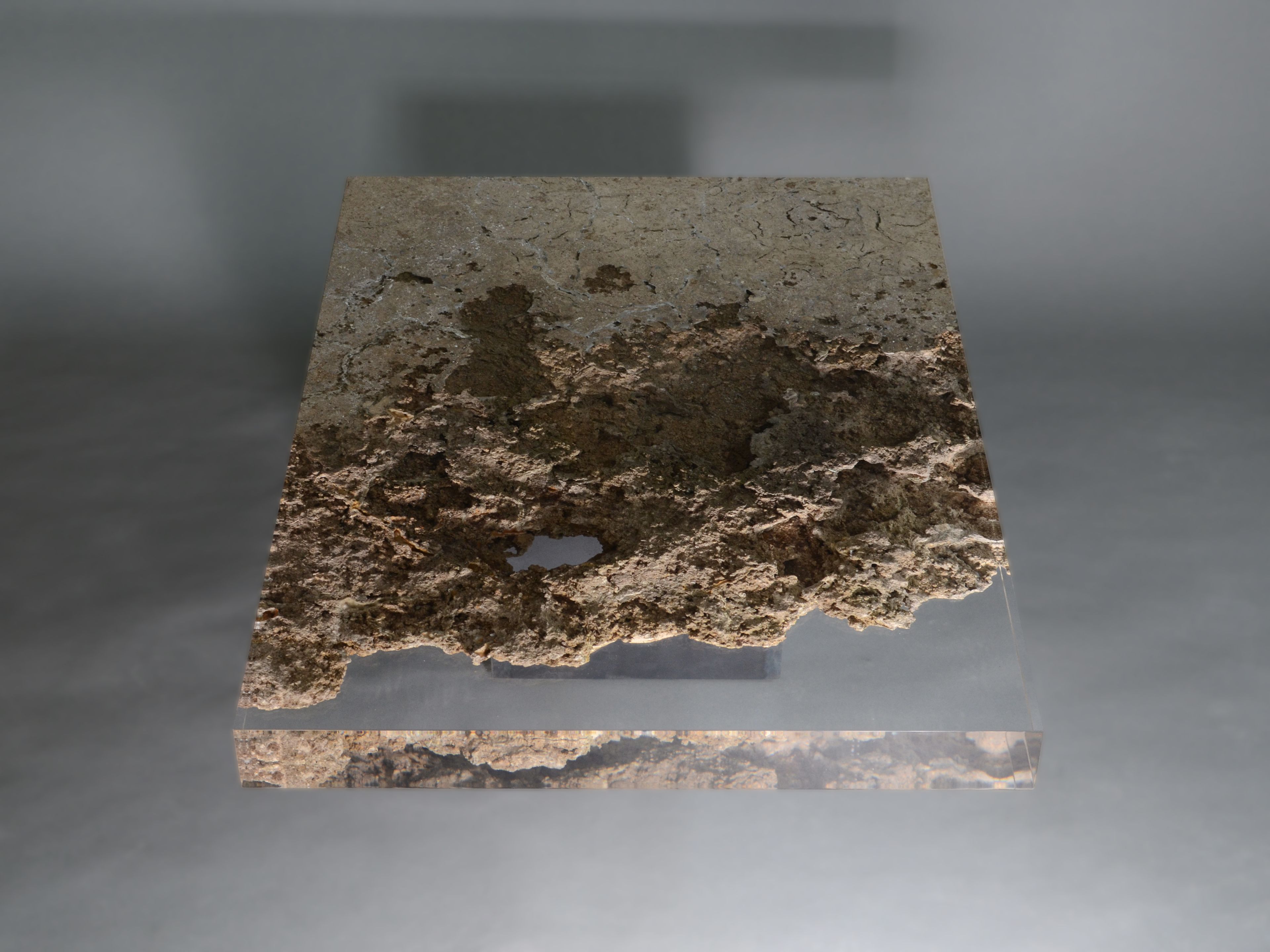 Прямоугольный журнальный столик из травертина от Rapolano alcarol Bedrock ARCH-00027953 - Вид №5