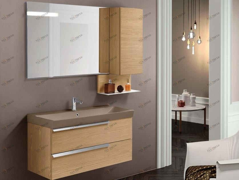 Mobiltesino Тумба под умывальник из фанерованной древесины с ящиками Fly sun-id-1501598