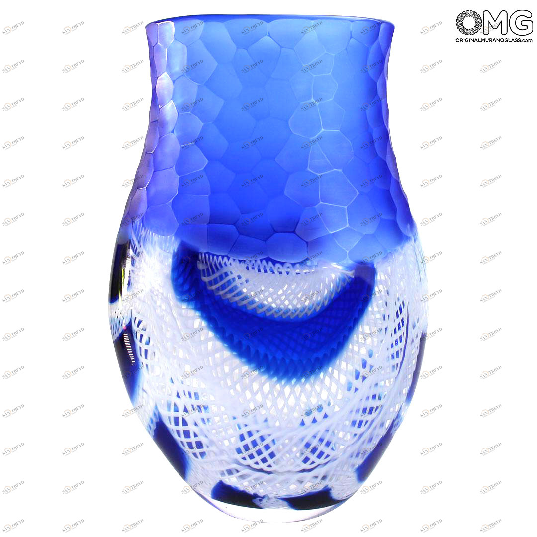 4680 ORIGINALMURANOGLASS Ваза Баттерфлай - Афро Челотто - муранское стекло OMG 13 см 