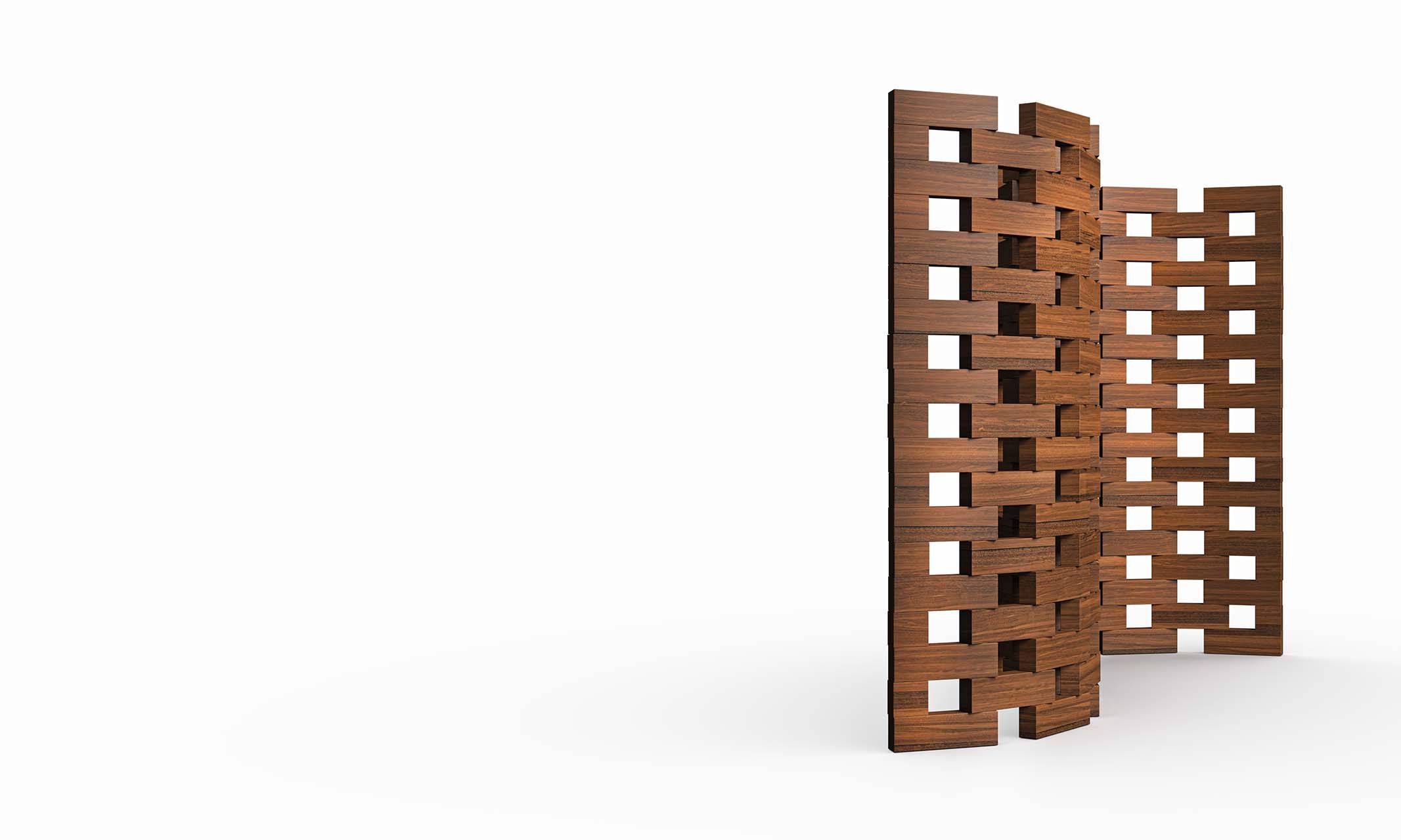 Ширма из красного дерева Exteta Zen Line ARCH-00070910 - Вид №2