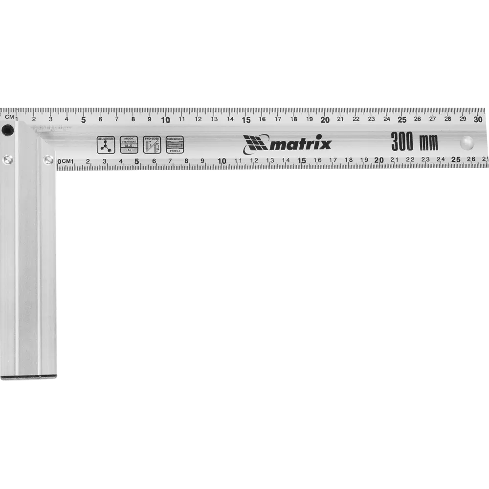 Угольник Matrix 300 мм алюминиевый 13281040 STLM-2019600 
