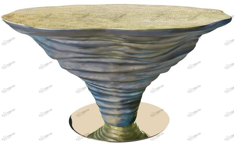 KARPA Круглый латунный стол  K1380a 