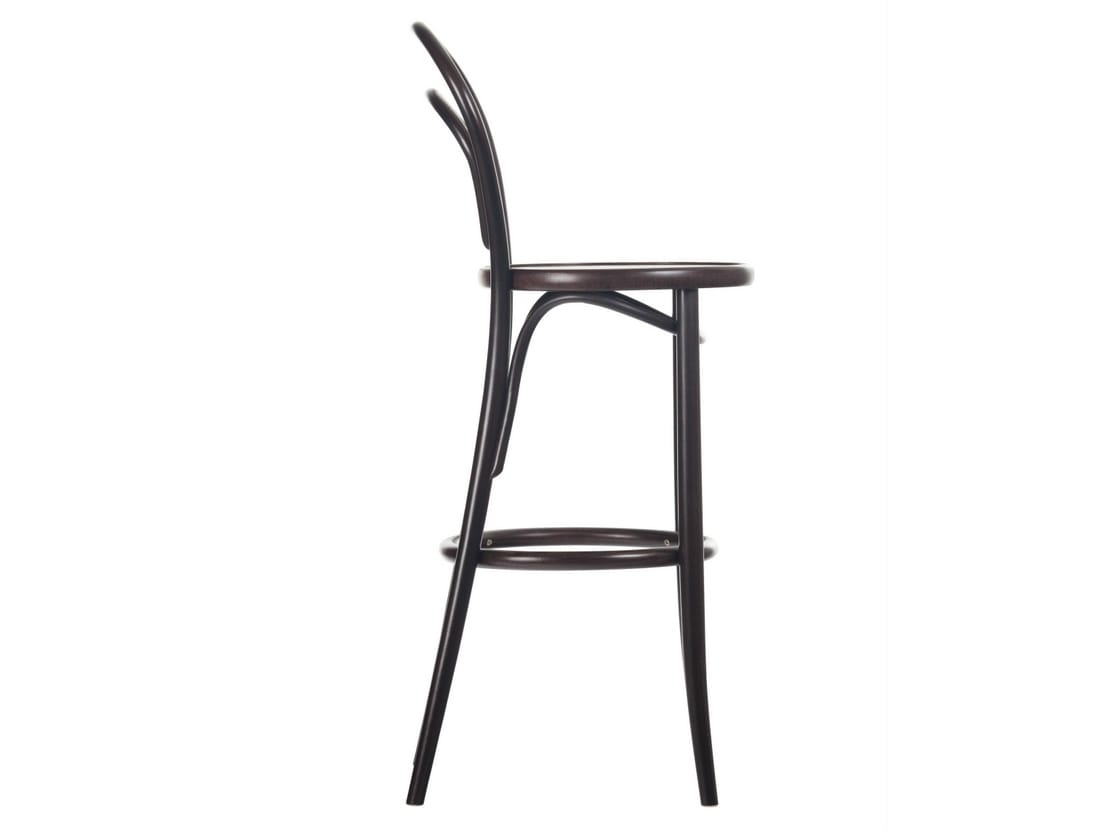 Высокий деревянный табурет с подставкой для ног TON N° 14 ARCH-00046764 - Вид №1