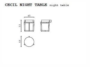 Прикроватная тумбочка с ящиками из лакированного дерева CPRN HOMOOD Shapes ARCH-00022416 - Вид №2