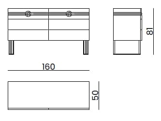 Деревянный комод Bizzotto Italia Симфония – бесконечность ARCH-00104911 - Вид №3