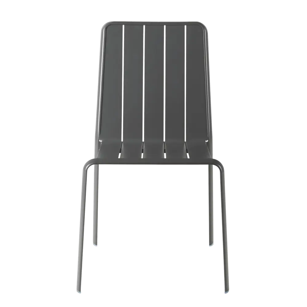 Стул Naterial Idaho 87x52 см алюминий цвет темно-серый STLM-2066794 - Вид №1
