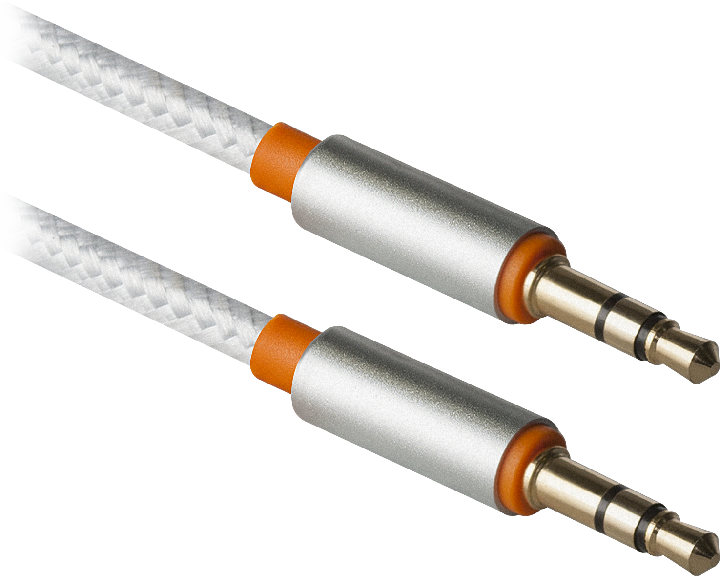 87513 аудио-кабель jack01-03 белый jack m- jack m, 1,2м Defender Santreyd  - Вид №1