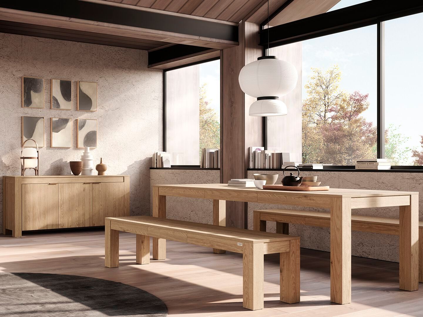 Выдвижная скамья из дуба Mobili Fiver Rachele ARCH-00033226 - Вид №5