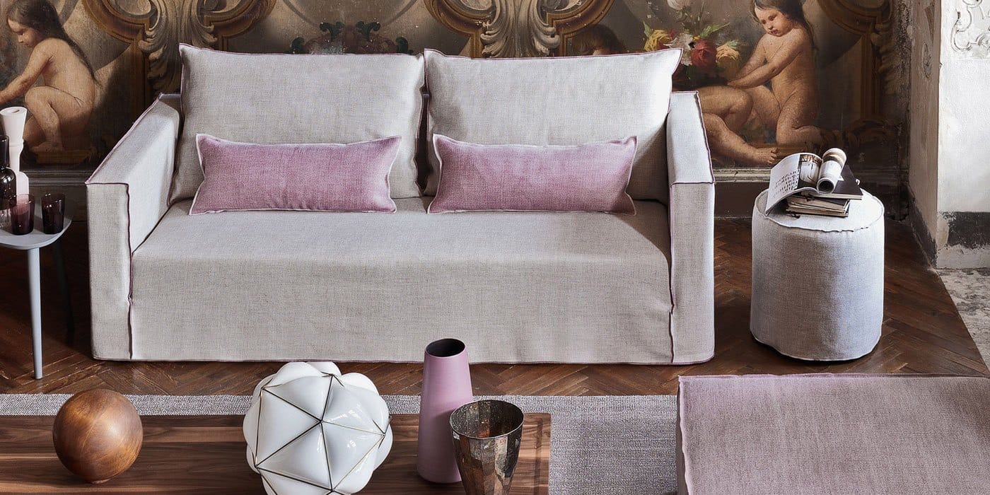 Ткань круглый съемный пуфик Gervasoni ARCH-00116994 - Вид №11