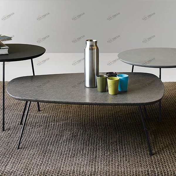 СТОЛИК КОФЕЙНЫЙ СТОЛИК С КАМЕННОЙ СТОЛЕШНИЦЕЙ ACE 80Х54 СМ Neutra Design AT8054285