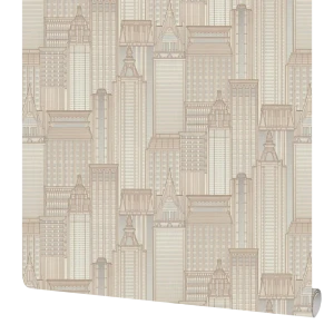 Обои флизелиновые Euro Decor Skyline светло-бежевые 1.06 м 7117-17 89111916 STLM-2081021