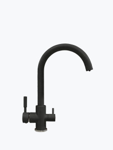 627758 Смеситель кухонный "Элара Дуо" в тон мойки Polygran