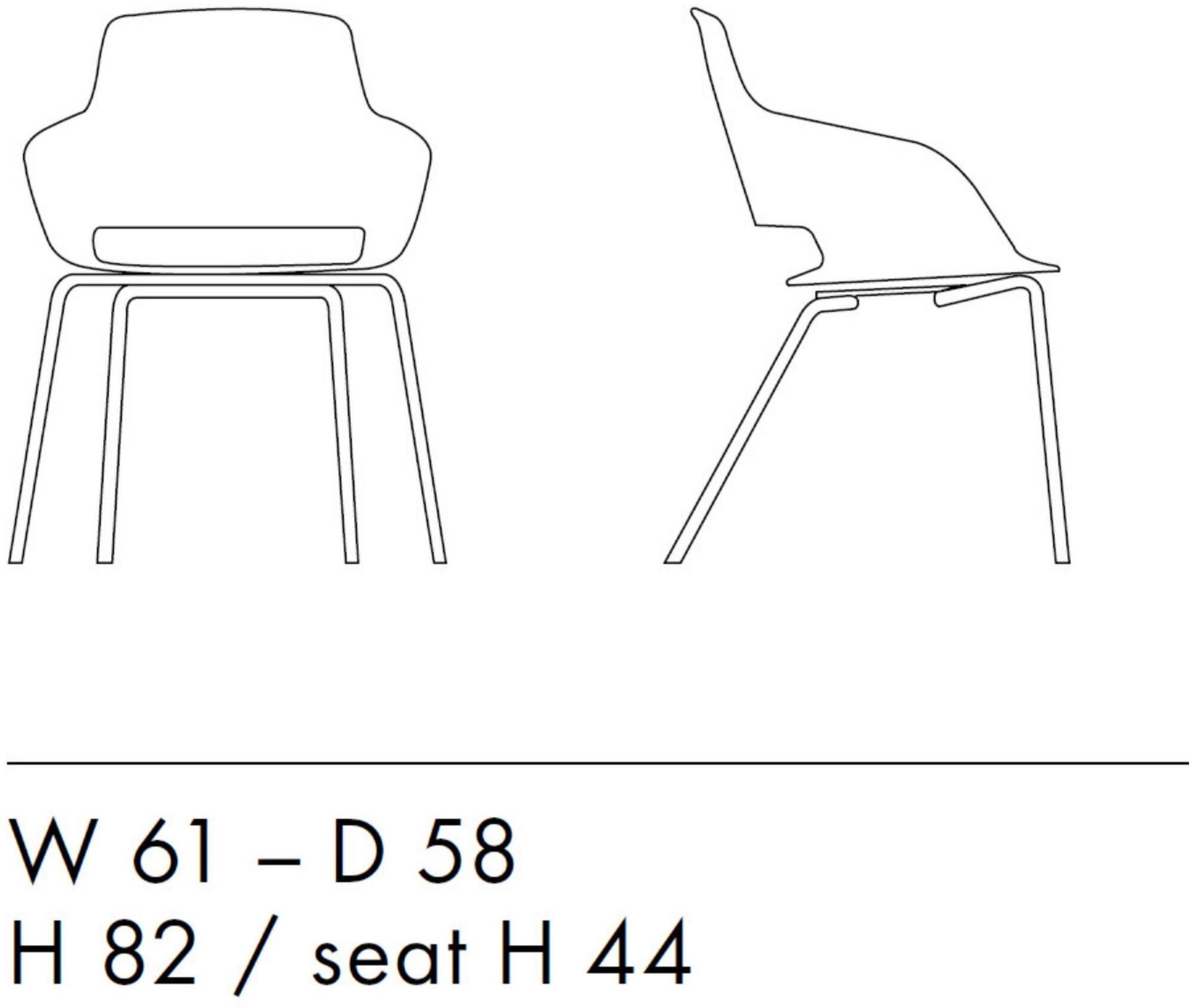 Sinetica Стул из полиуретана с подлокотниками со встроенной подушкой Captain sun-id-1376981 - Вид №3