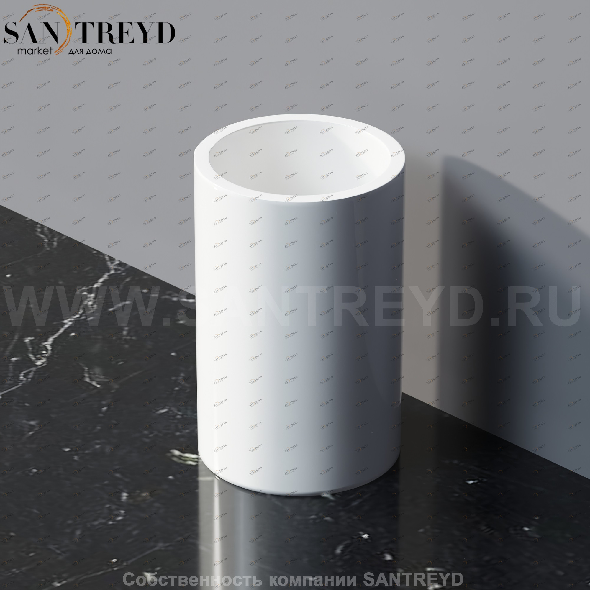 Agape BUCATINI Держатель для зубных щёток на столешницу белый ABUC0161SZ