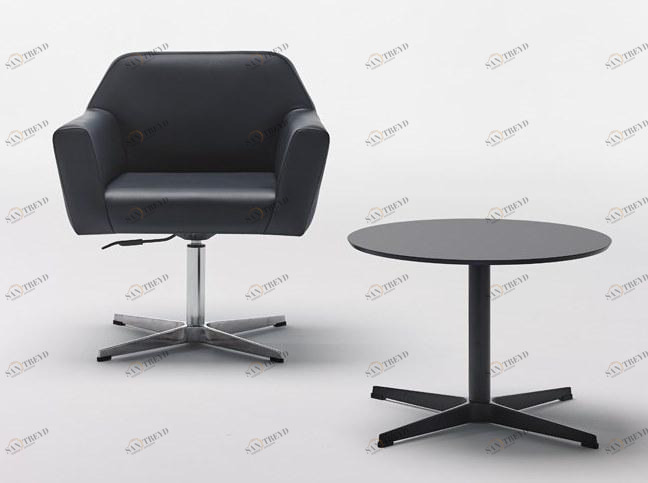 Mobboli Регулируемое по высоте кожаное кресло с 4 спицами Japan 15000 bg