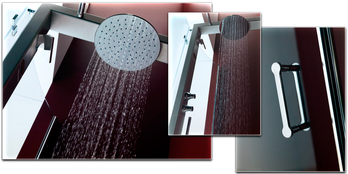 Душевое ограждение с колонной Start 120х70 9447-11710 Dx Jacuzzi 944711710DX - Вид №1