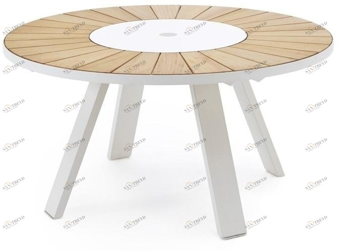 Extremis Круглый садовый стол ироко с ленивой сьюзан Pantagruel sun-id-1416408