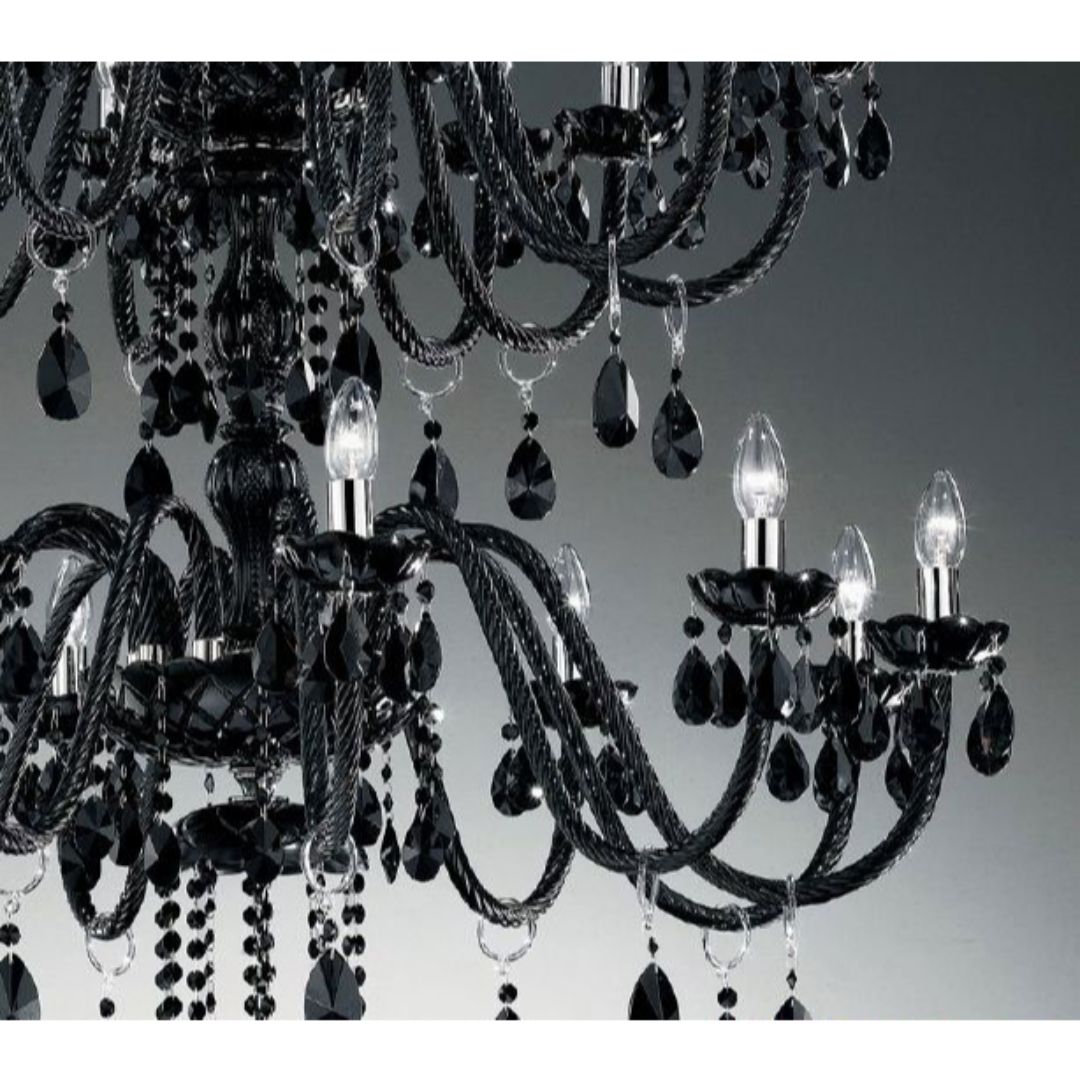 Masiero Milord 10+10+5/VV Black glass люстра подвесная 114277 - Вид №1