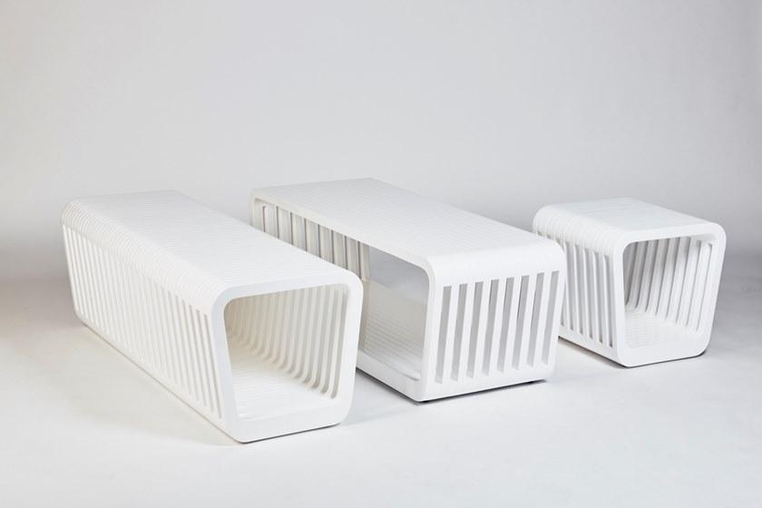 REDA AMALOU DESIGN Лакированная деревянная скамья Link sun-id-1437460 - Вид №2