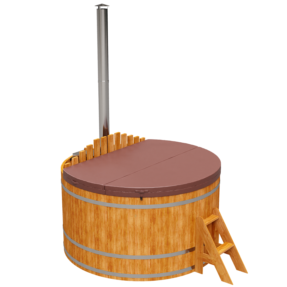 1602 Фурако из кедра D=1.8 с внутренней печкой. Высота 1,0м. Исполнение "Стандарт". Alyarus  - Вид №5