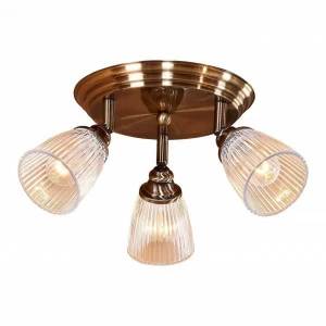Спот потолочный коричневый с 3 плафонами Citilux "Виндзор" CL539631 CITILUX ВИНДЗОР 00-3924106 Коричневый